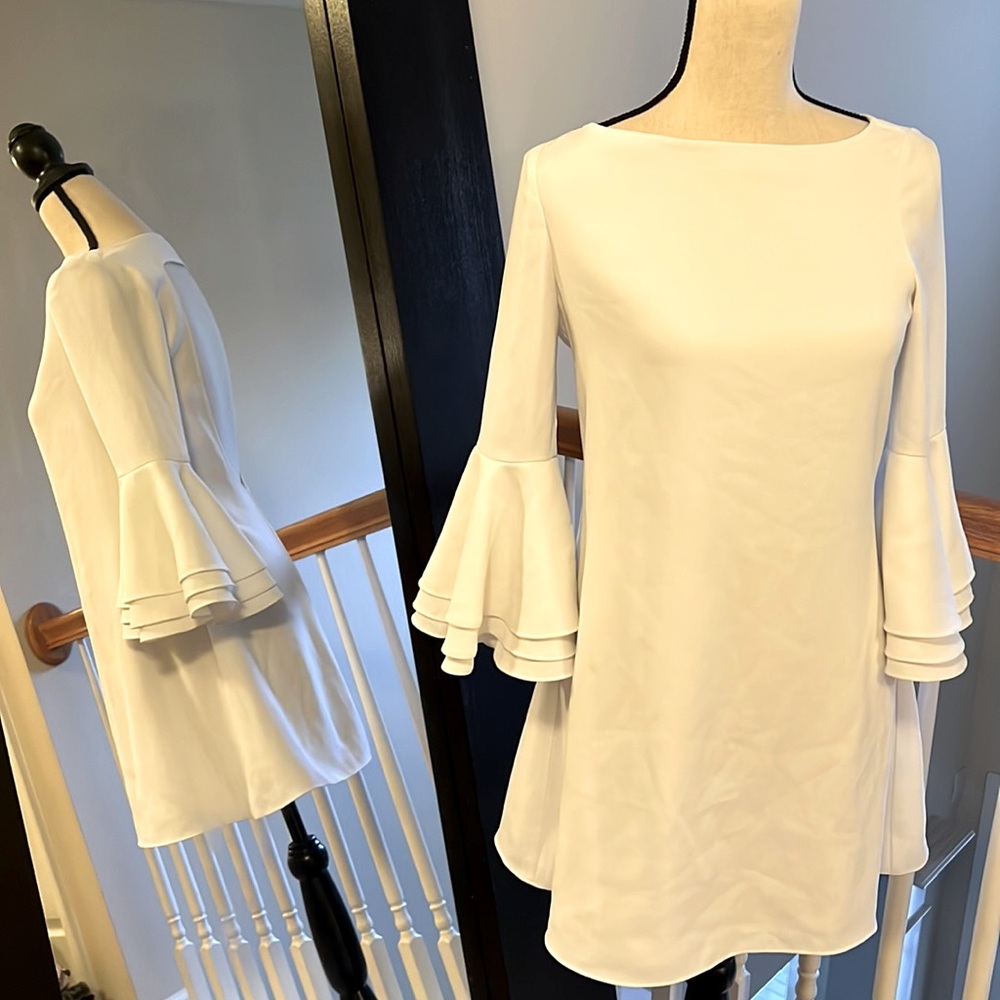 Bebe | white dress with open back